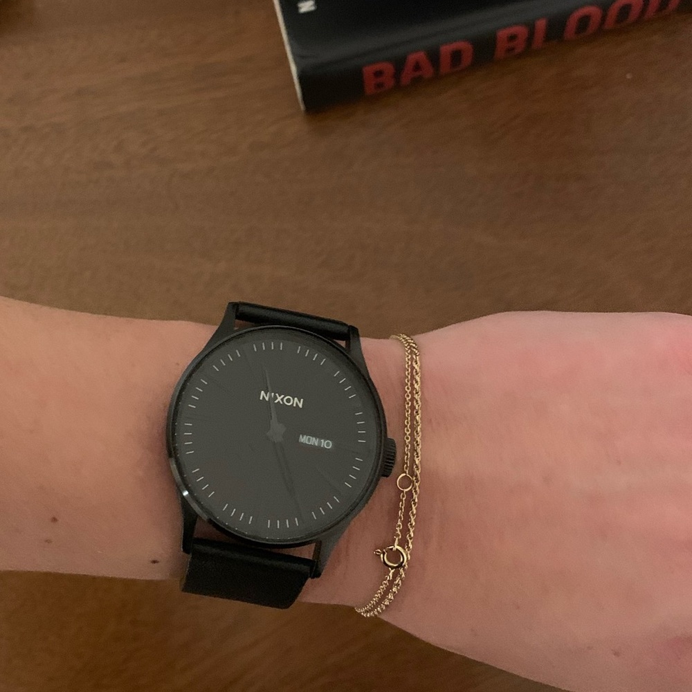 Nixon - sentry leather watch